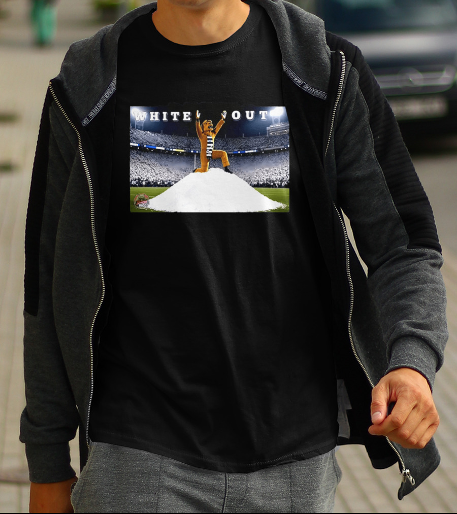 Pablo Pledgescobar Penn State Nittany Lines White Out Stadium Mascot Celebration T-Shirt