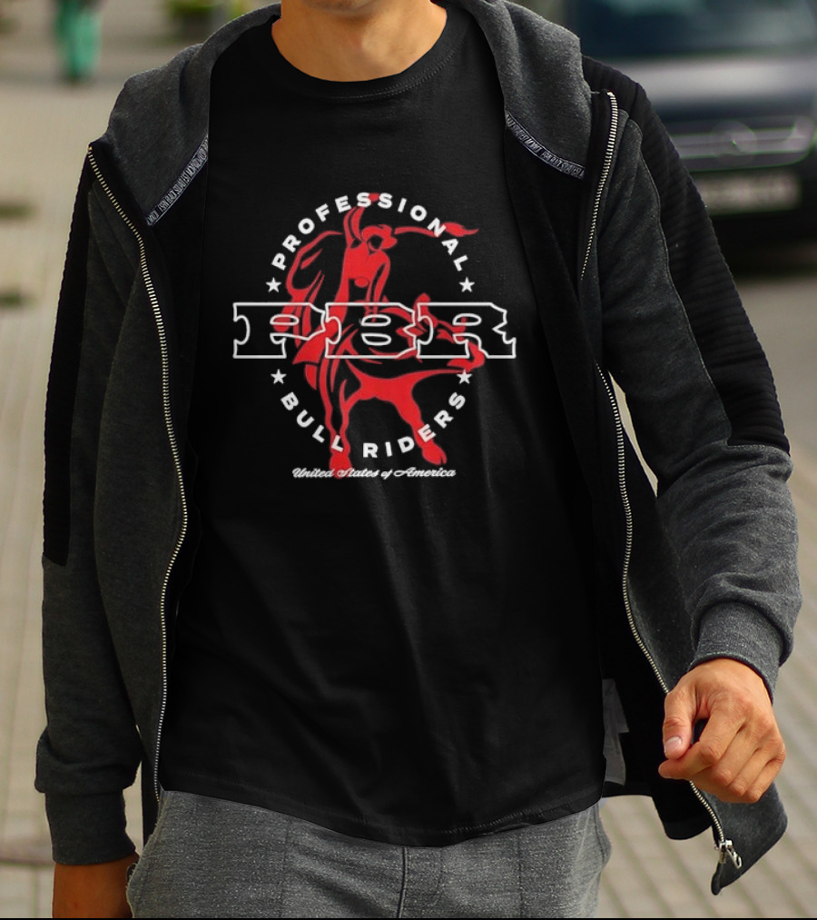 PBR Professional Bull Riders Stylized United States Of America T-Shirt