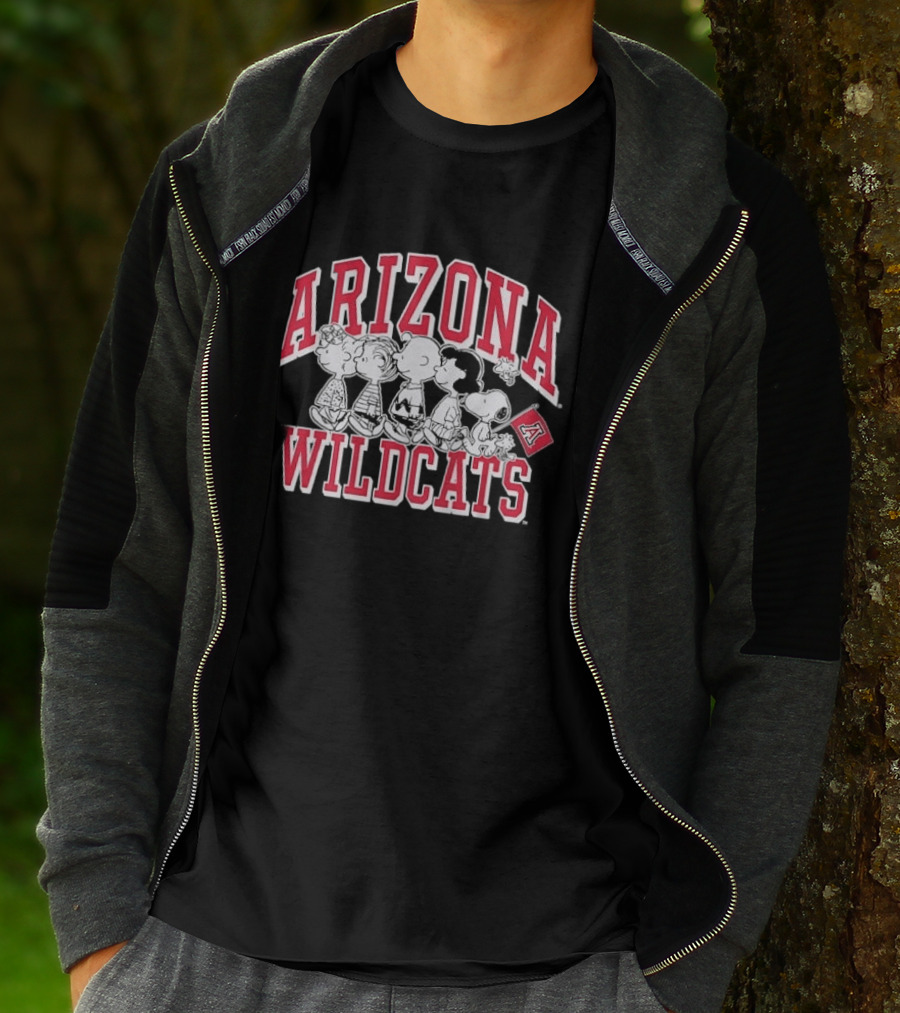 Peanuts Arizona Wildcats The Gang Collaboration T-Shirt