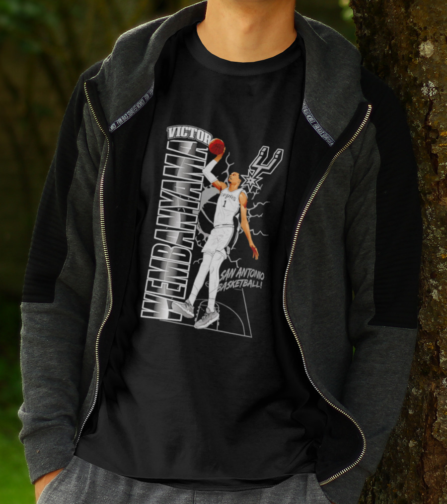 San Antonio Spurs Victor Wembanyama Basketball T-Shirt