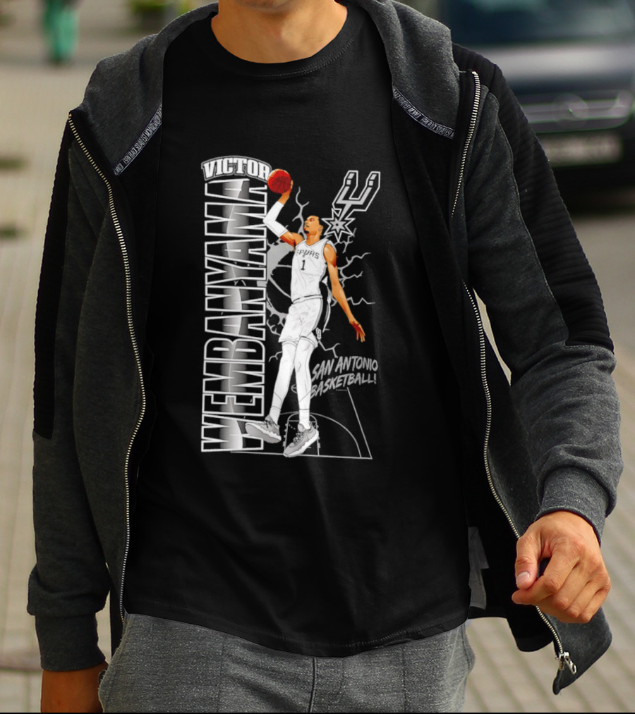 San Antonio Spurs Victor Wembanyama Basketball T-Shirt