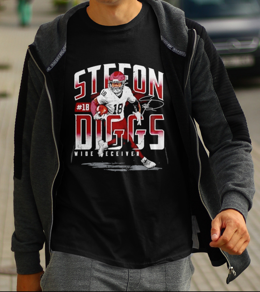 Stefon Diggs #14 Wide Receiver Football Player T-Shirt