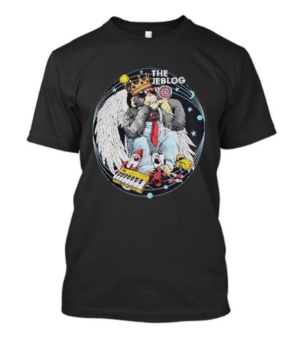 The Jeblogs Monkey Wings Crown Lollipop And Countdown Rocket T-Shirt