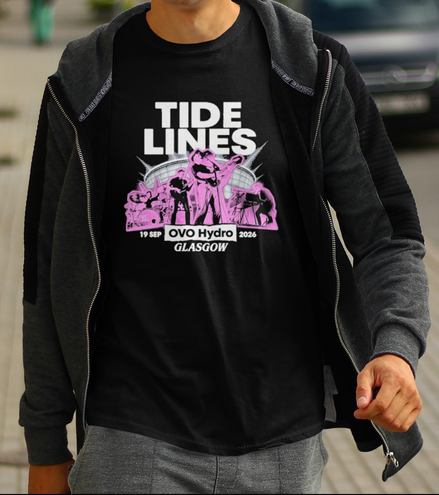 Tide Lines Live OVO Hydro September 19 2026 Glasgow Event T-Shirt