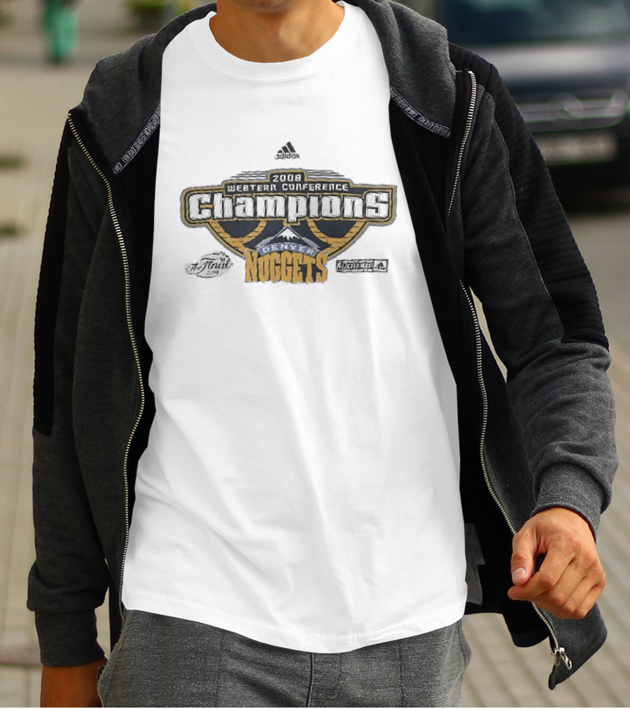 2008 Western Conference Champions Adidas NBA Finals Denver Nuggets T-Shirt