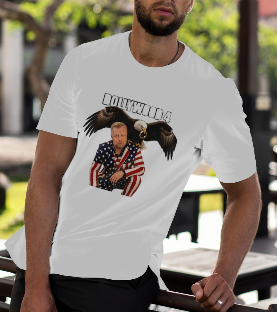 Dollywood 4 American Flag Suit Bald Eagle Ring T-Shirt