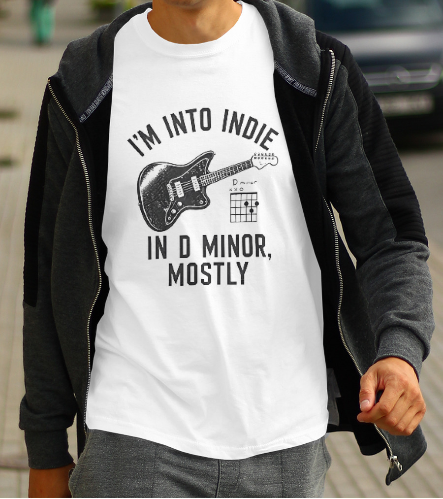 I'm Into Indie Music Guitar In D Minor Mostly T-Shirt