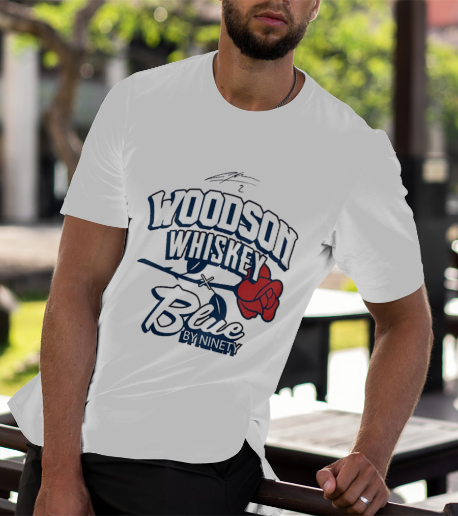 Woodson Whiskey Blue By Ninety Red Rose Collaboration T-Shirt