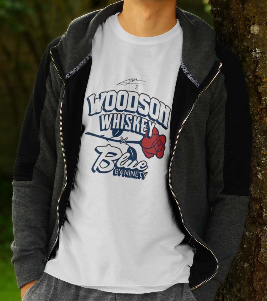 Woodson Whiskey Blue By Ninety Red Rose Collaboration T-Shirt