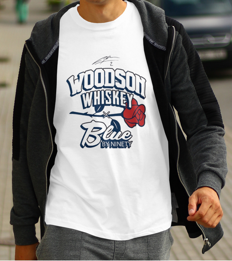 Woodson Whiskey Blue By Ninety Red Rose Collaboration T-Shirt