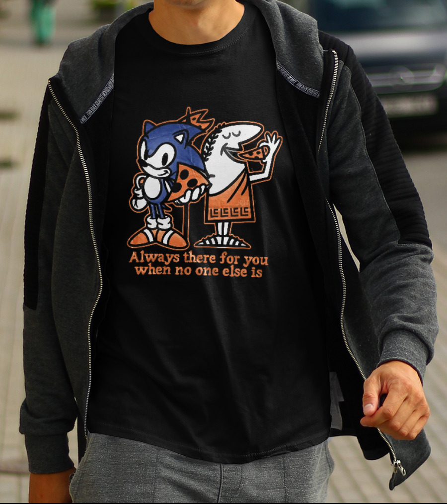 Sonic And Snoopy Always There For You When No One Else Is T-Shirt