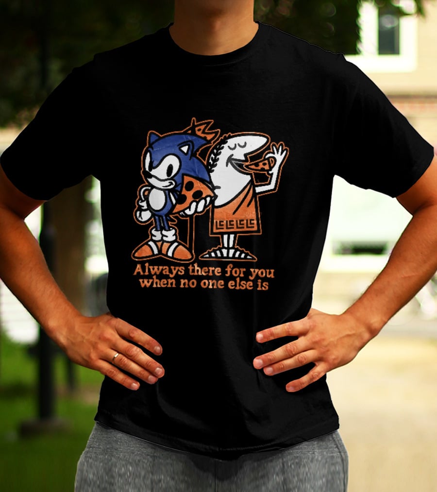 Sonic And Snoopy Always There For You When No One Else Is T-Shirt