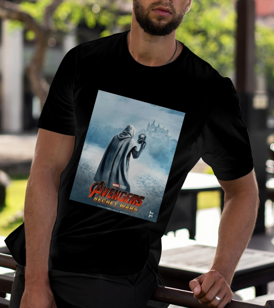Marvel Studios Avengers Secret Wars Doctor Doom Hooded Villain Castle T-Shirt