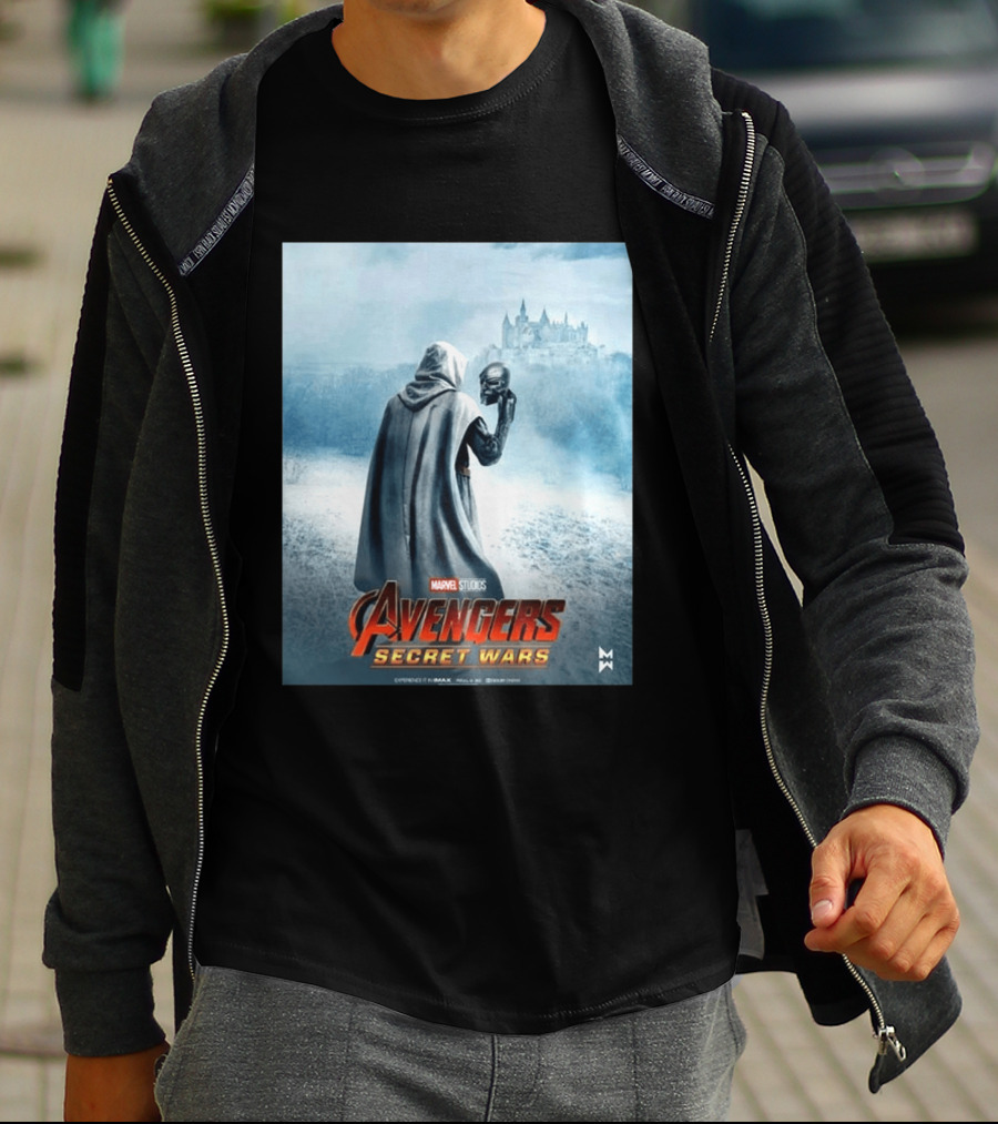 Marvel Studios Avengers Secret Wars Doctor Doom Hooded Villain Castle T-Shirt
