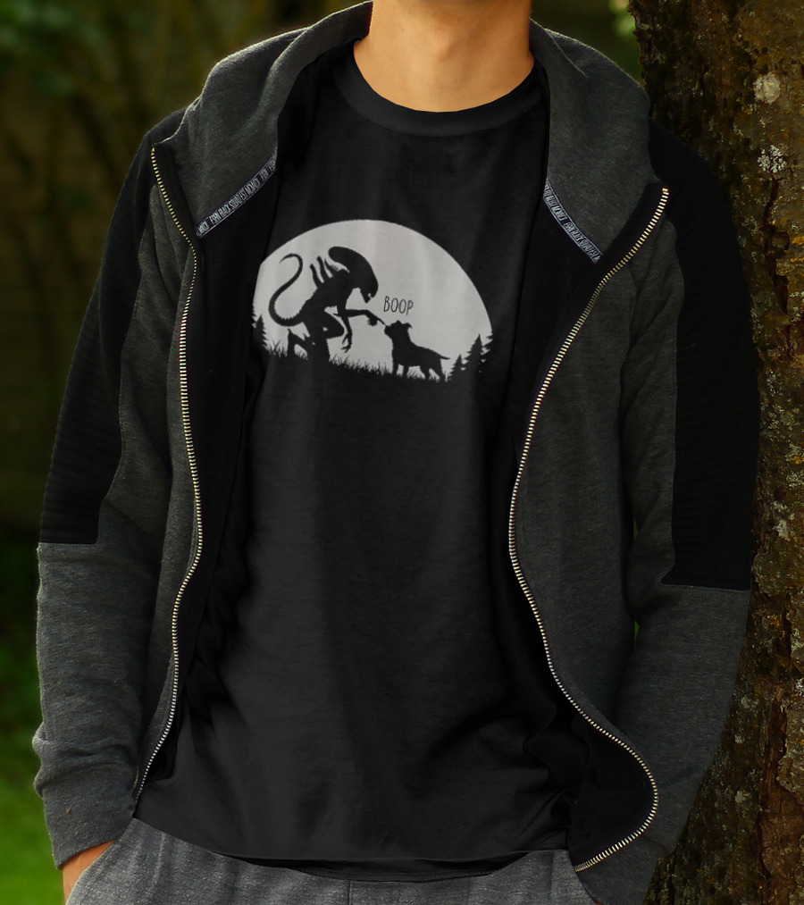 Boop Alien And Dog Forest T-Shirt