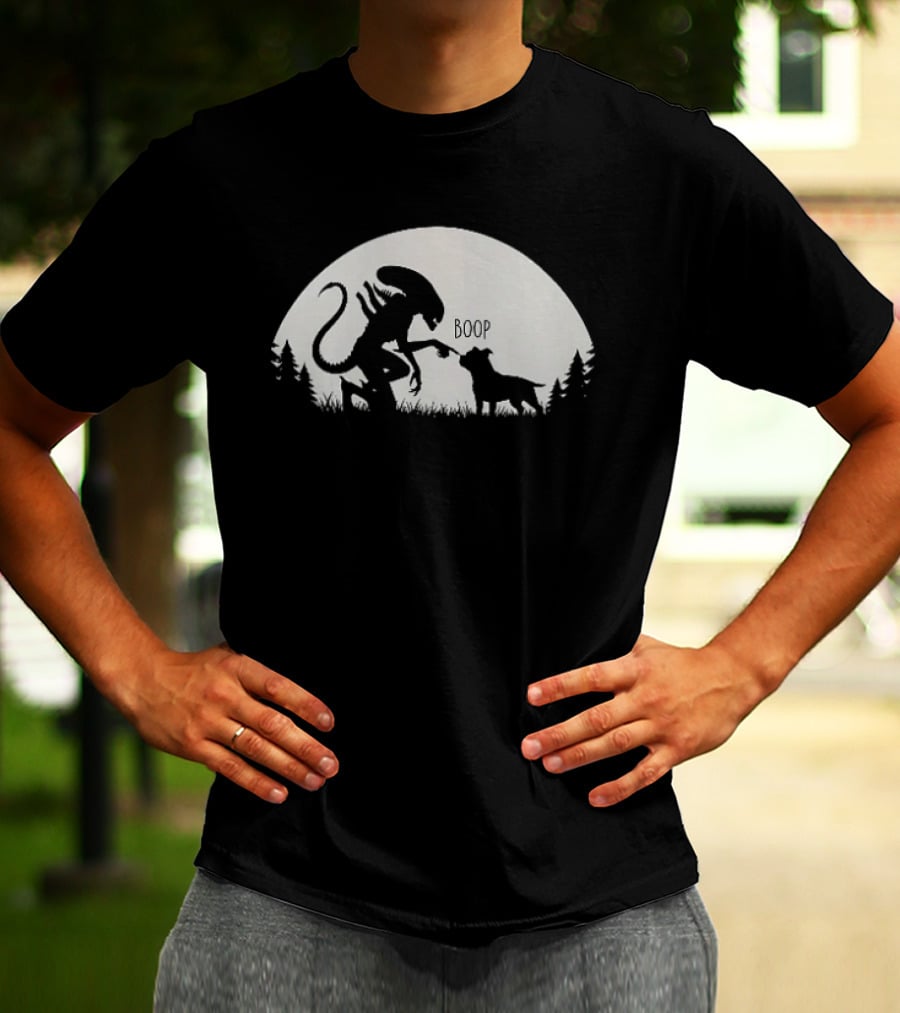 Boop Alien And Dog Forest T-Shirt