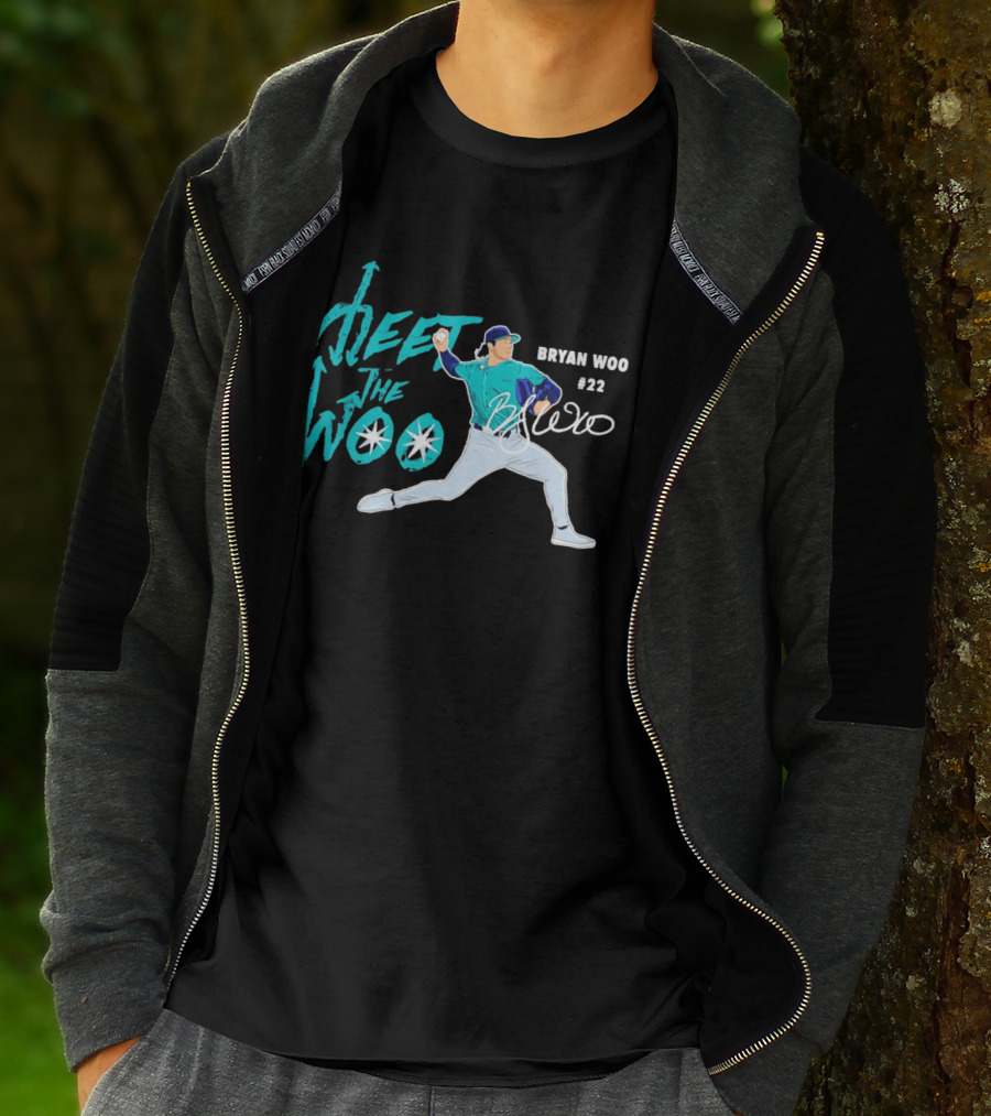 Bryan Woo Seattle Mariners Meet The Woo MLB 2026 #22 T-Shirt