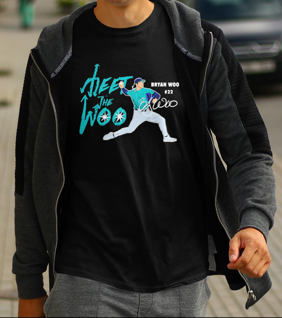 Bryan Woo Seattle Mariners Meet The Woo MLB 2026 #22 T-Shirt