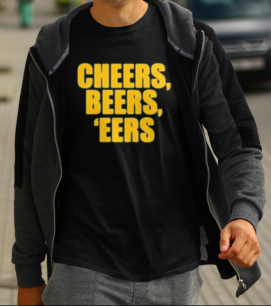 Cheers Beers 'Eers West Virginia Mountaineers NCAA Tailgate Party T-Shirt