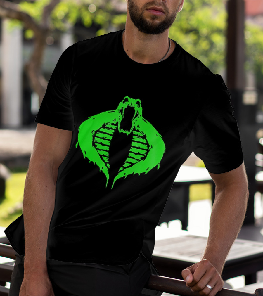 GI Joe Cobra Neon Green Distressed Snake T-Shirt