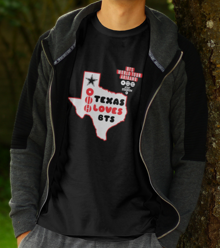 BTS World Tour Arirang Texas Loves At AT&T Stadium Dallas Cowboys T-Shirt