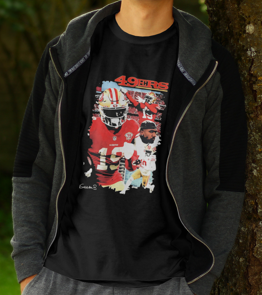 San Francisco 49ers Deebo Samuel 19 NFL Football Collage T-Shirt