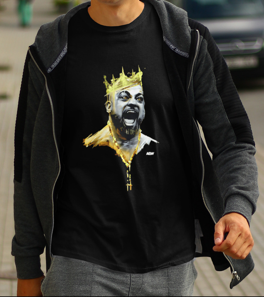 Eddie Kingston AEW Royalty Crown Gold Necklace T-Shirt
