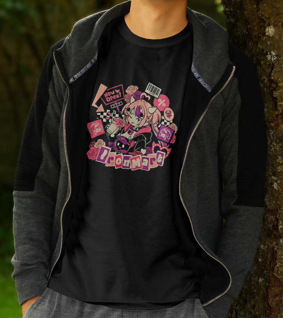 Ironmart Now Open Ironmouse Anime Girl Sale T-Shirt