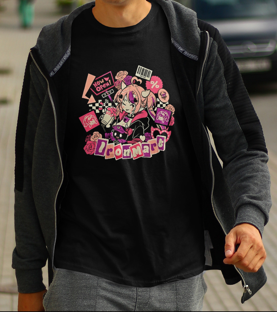 Ironmart Now Open Ironmouse Anime Girl Sale T-Shirt