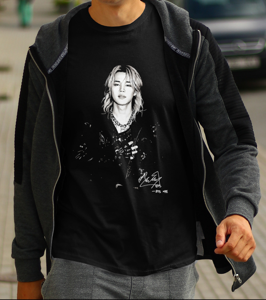 Jimin BTS Idol Signature Autograph T-Shirt