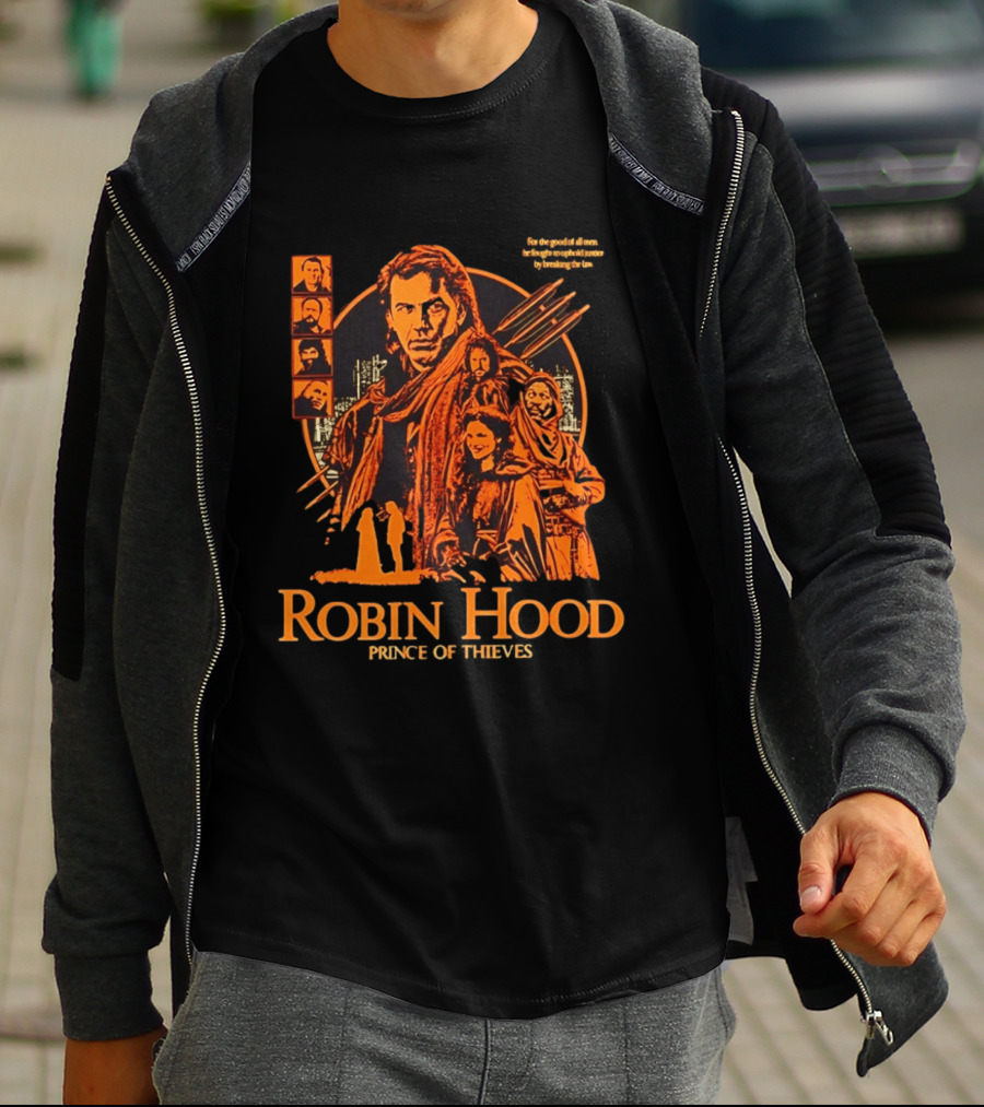 Robin Hood Prince Of Thieves Adventure Team Movie Characters T-Shirt