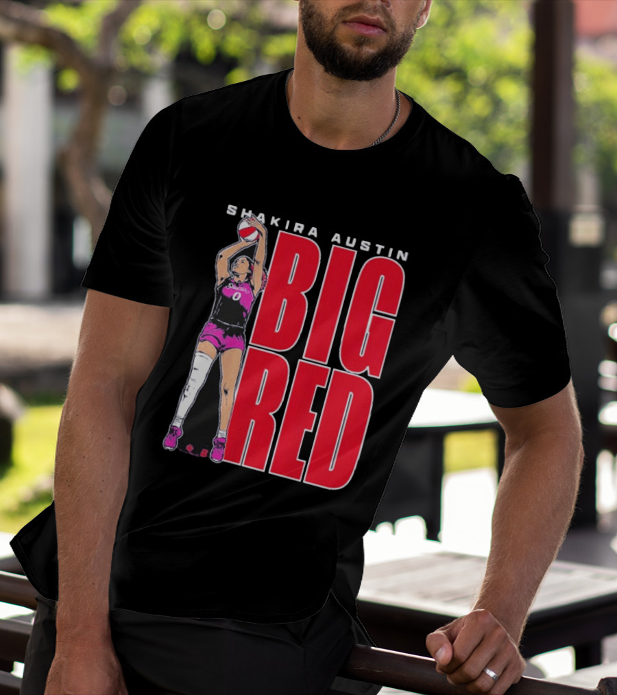 Shakira Austin Big Red Basketball Player T-Shirt