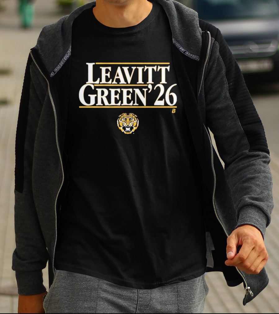 LSU Tiger Football Leavitt Green '26 T-Shirt