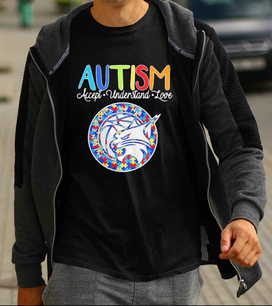 Minnesota Lynx Autism Accept Understand Love 2026 T-Shirt