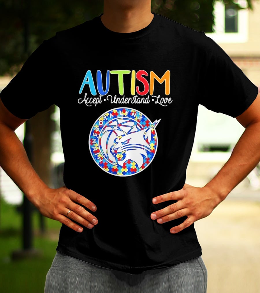 Minnesota Lynx Autism Accept Understand Love 2026 T-Shirt