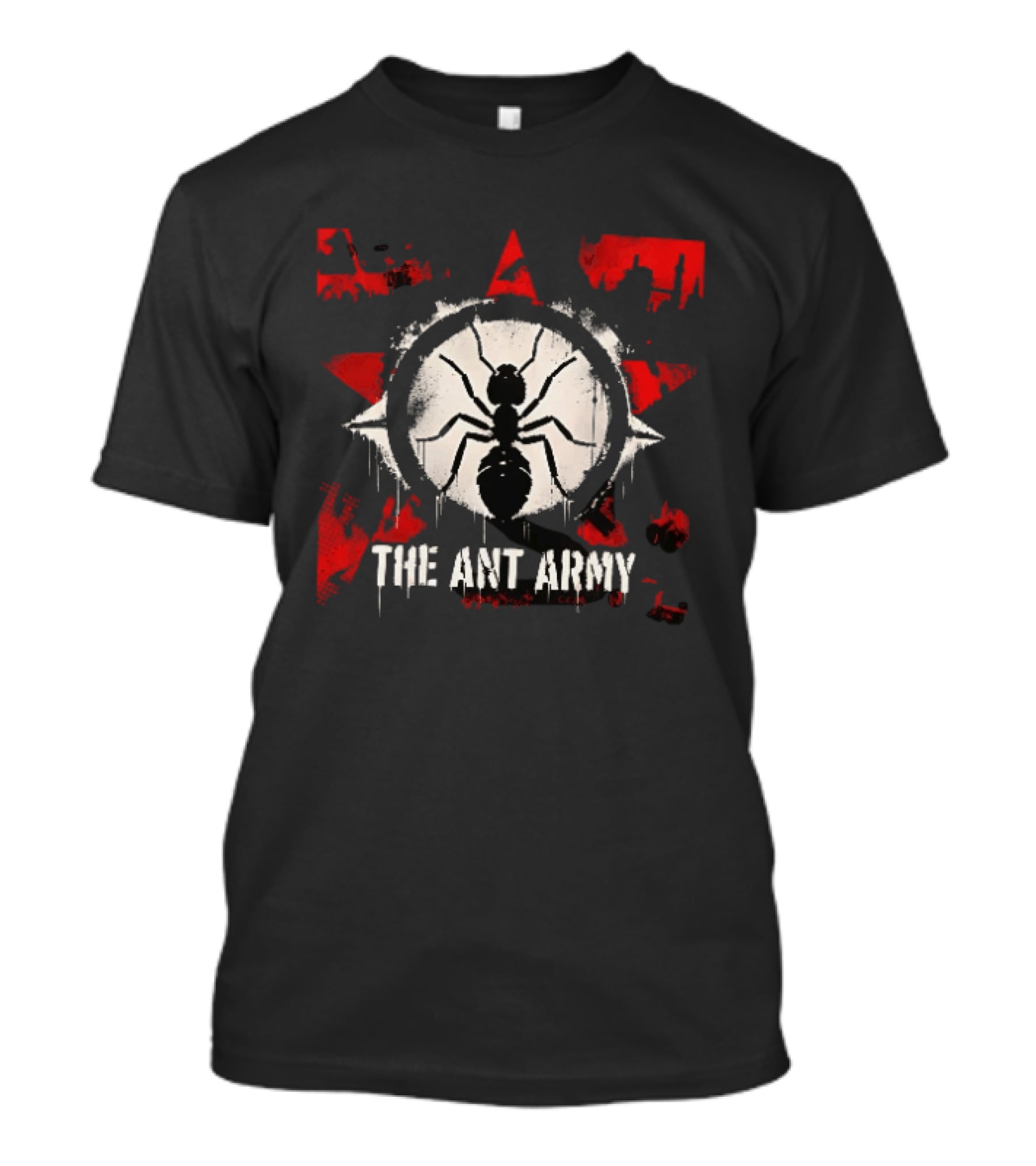 The Ant Army Red Star Grunge T-Shirt