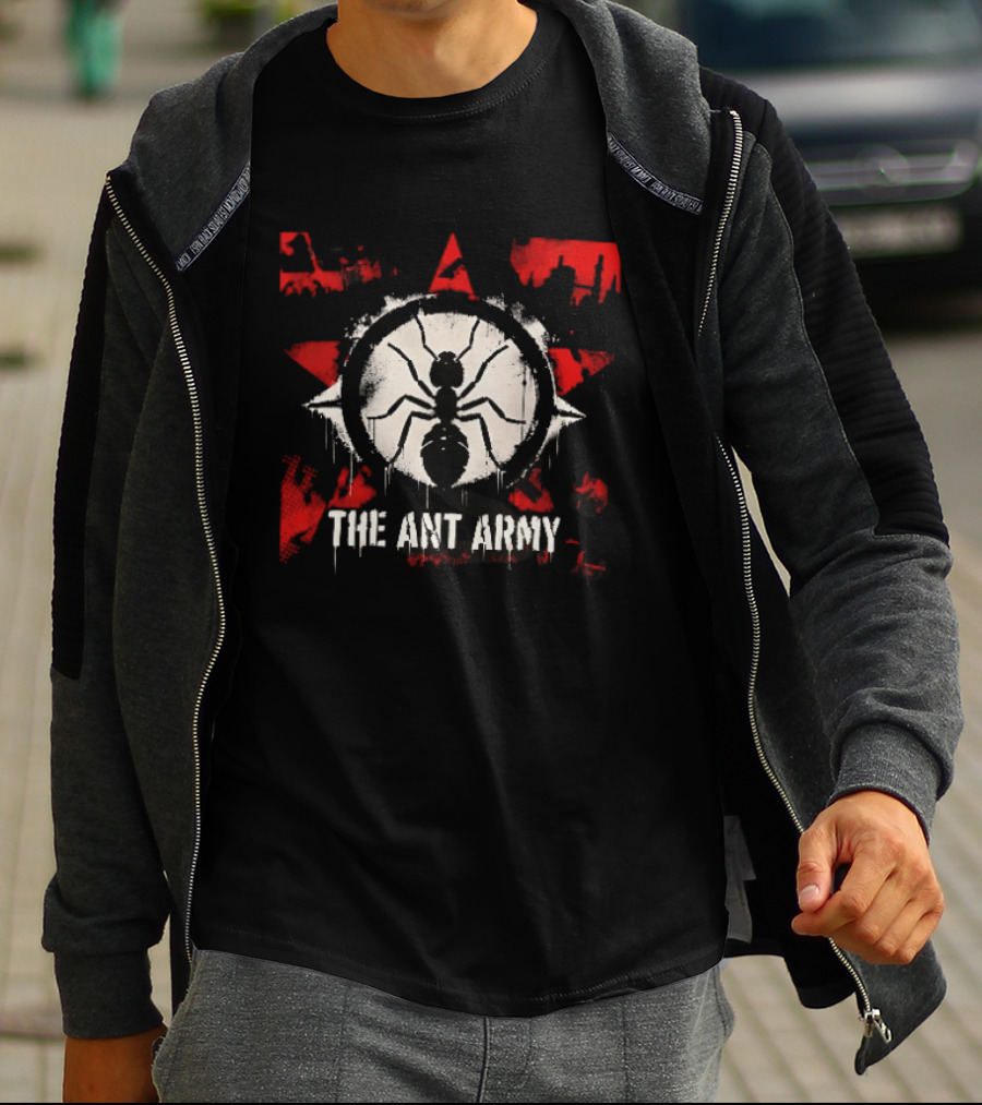 The Ant Army Red Star Grunge T-Shirt