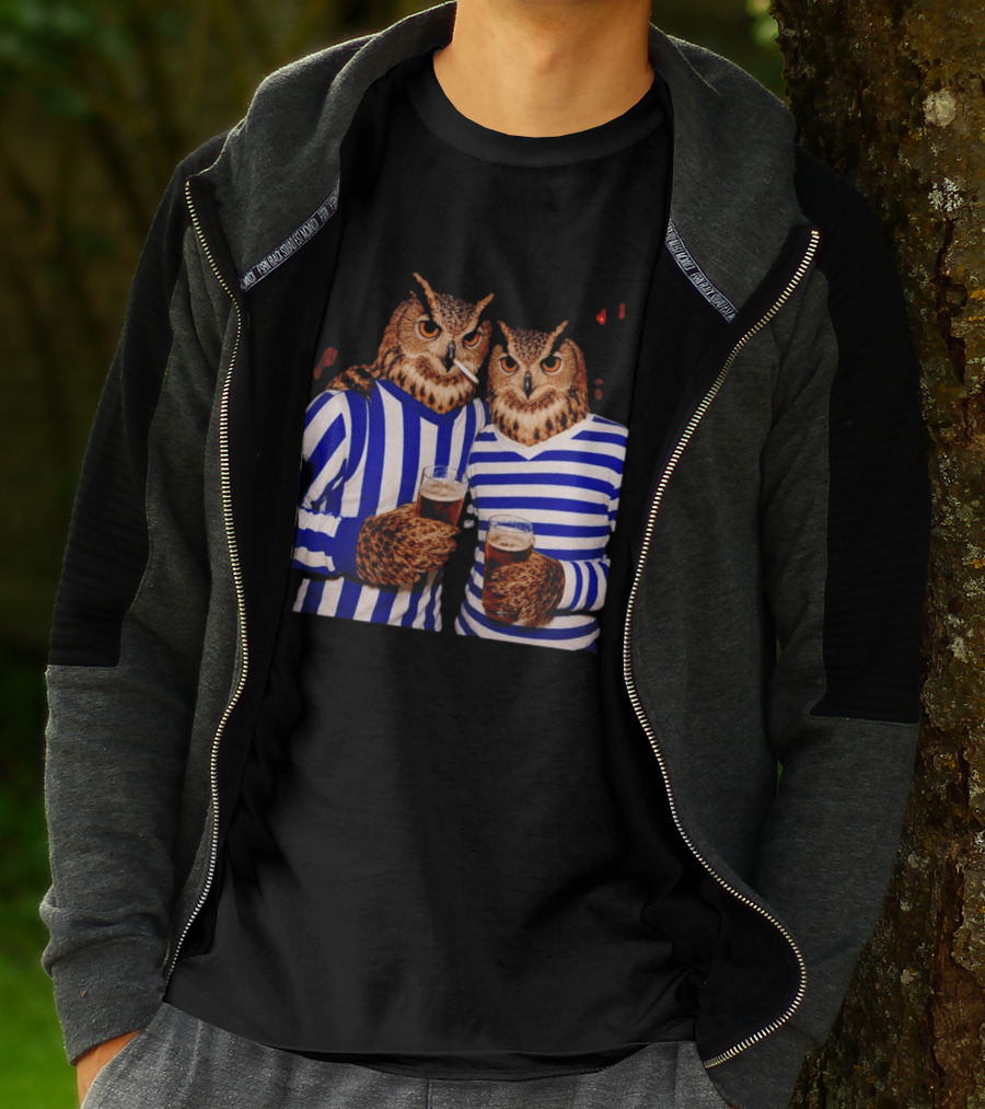 The Owls Night Out Classic Football Smoking Beer Party T-Shirt