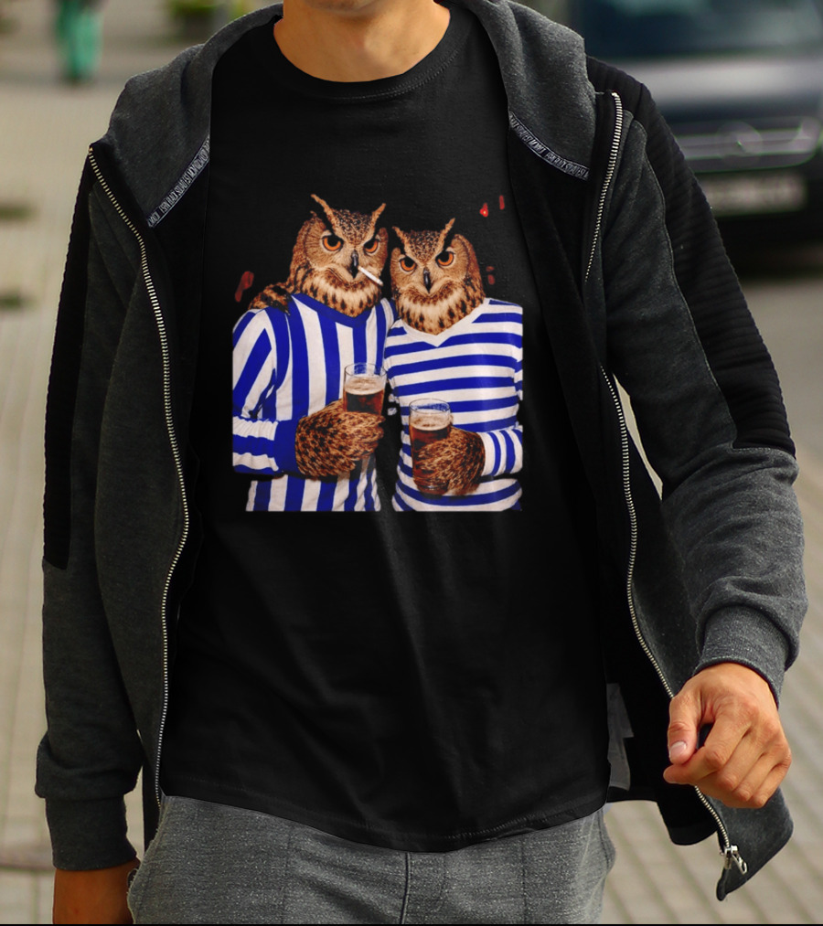 The Owls Night Out Classic Football Smoking Beer Party T-Shirt