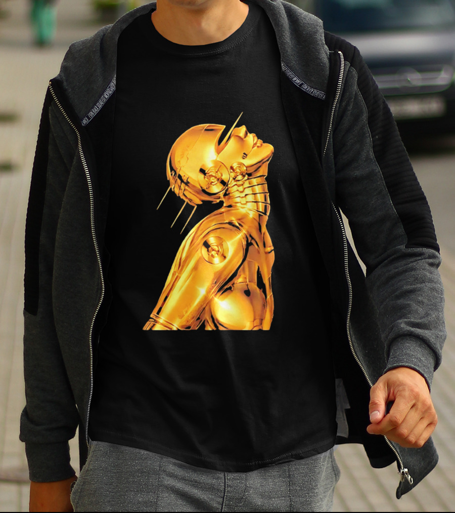 The Weeknd Echoes Of Silence Golden Futuristic Robot T-Shirt