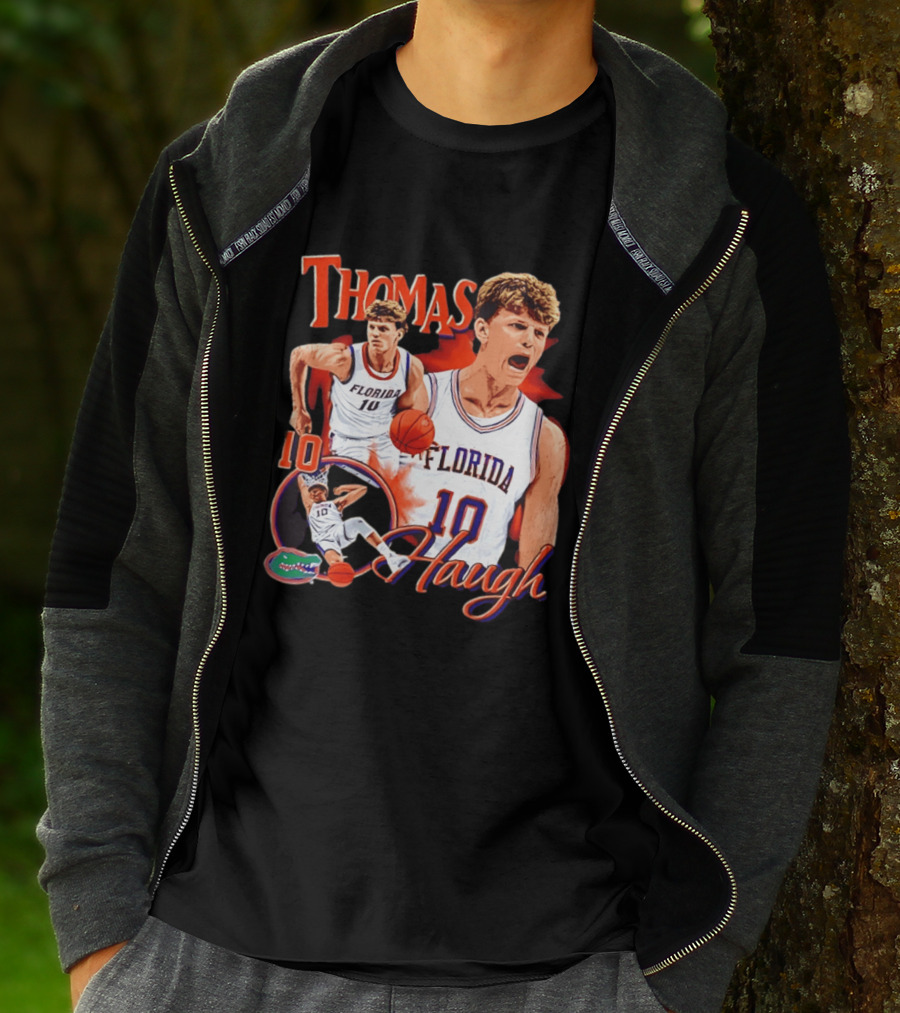 Thomas Haugh Florida Gators Basketball 10 NCAA Player T-Shirt
