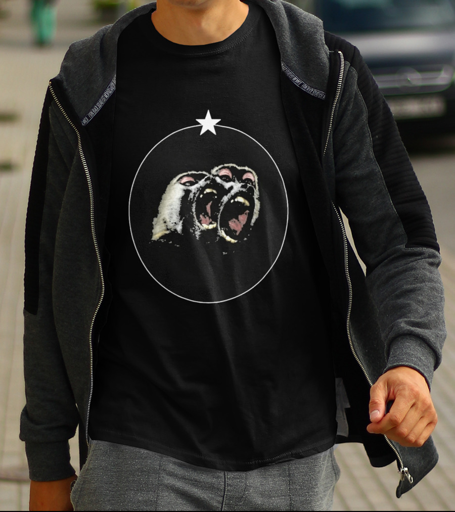 Vernon SEVENTEEN Givenchy Monkey Graphic With Star T-Shirt