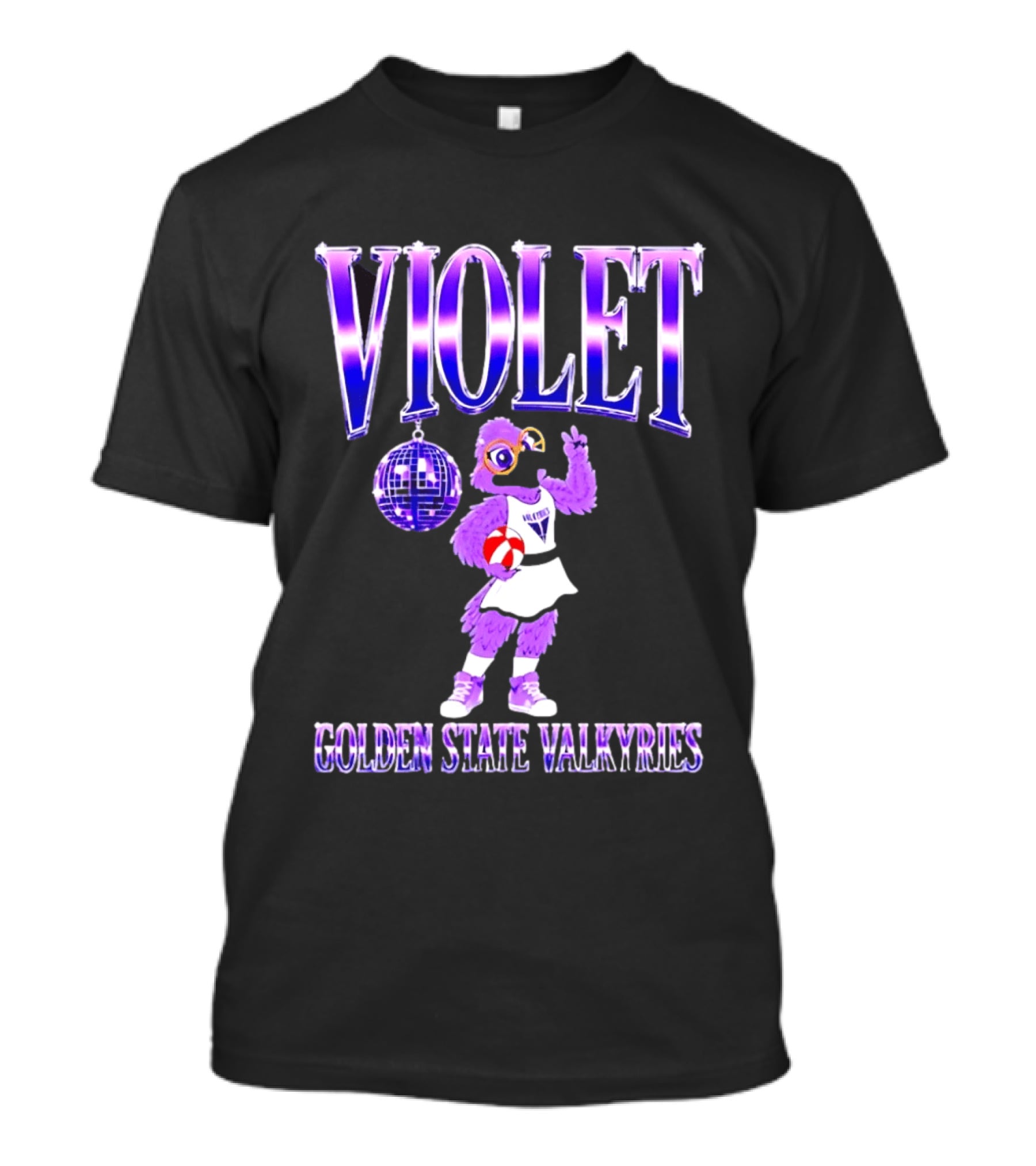 Violet Disco Golden State Valkyries Volleyball T-Shirt