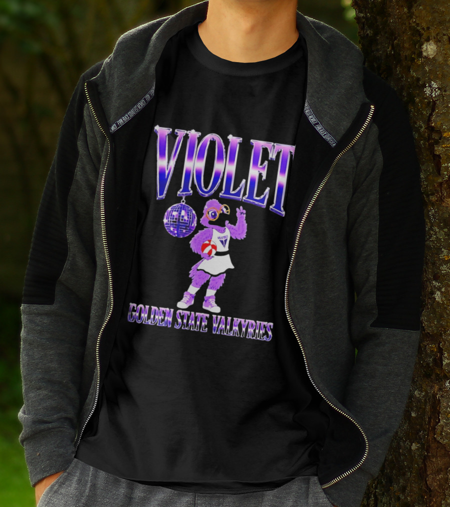 Violet Disco Golden State Valkyries Volleyball T-Shirt