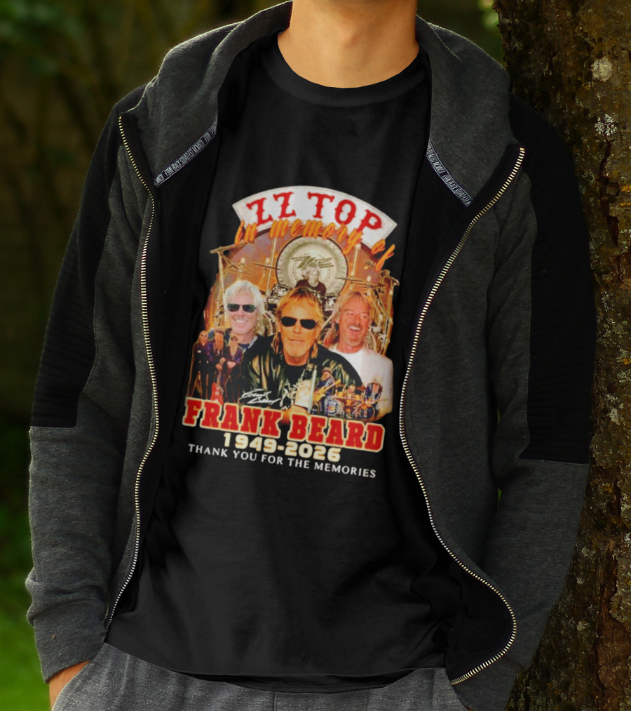 ZZ Top Frank Beard 1949 2026 In Memory Thank You For The Memories T-Shirt