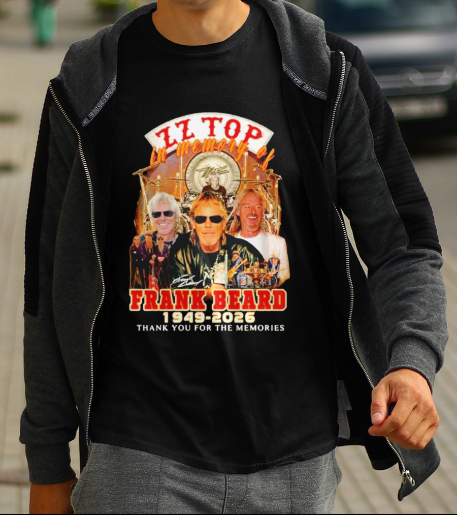 ZZ Top Frank Beard 1949 2026 In Memory Thank You For The Memories T-Shirt