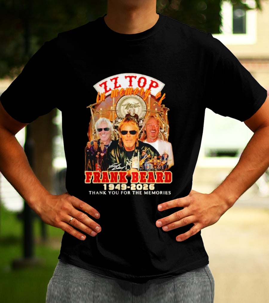 ZZ Top Frank Beard 1949 2026 In Memory Thank You For The Memories T-Shirt