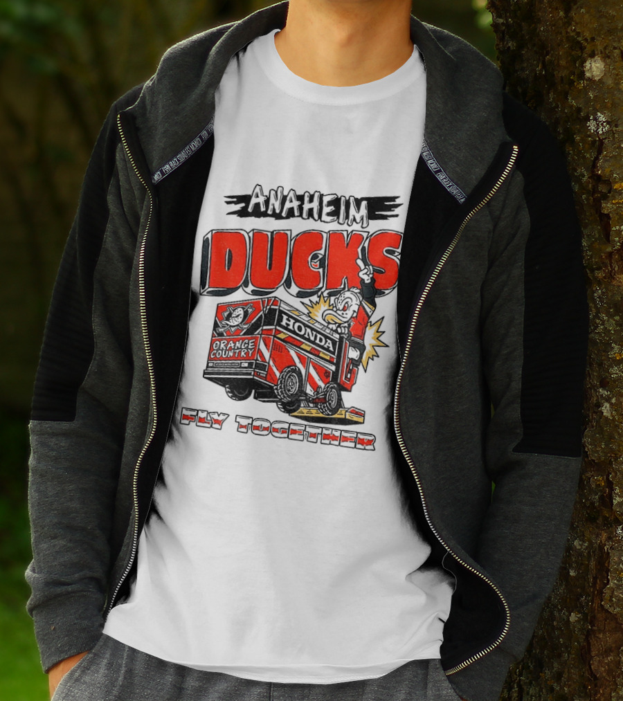 Anaheim Ducks Hockey Create Culture Honda Fly Together T-Shirt