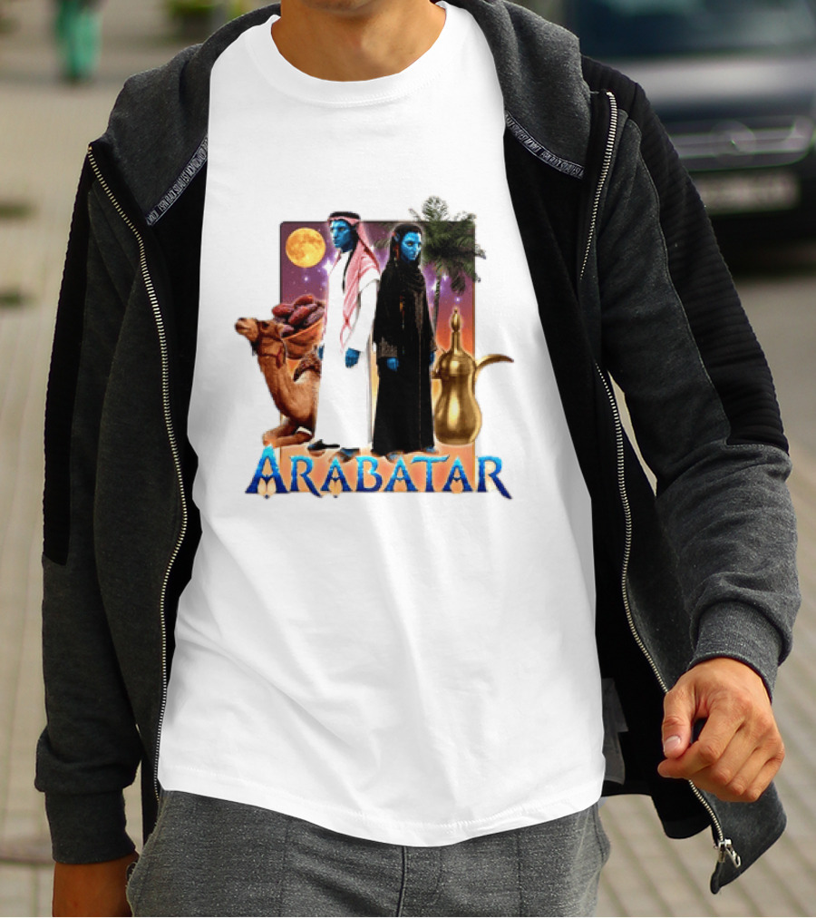 ARABATAR Fantasy Characters With Camel Dates Kettle Palm Moon T-Shirt