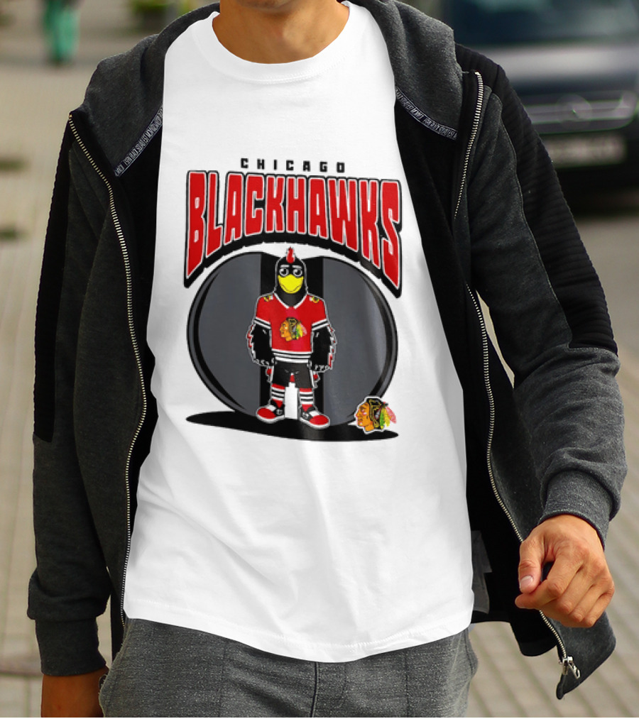 Chicago Blackhawks Mania NHL 2026 Mascot Hockey Fan Gear T-Shirt